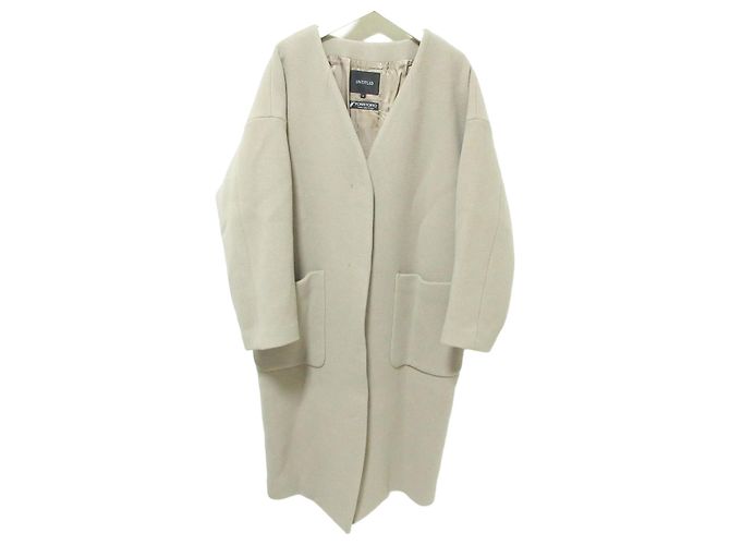 Autre Marque Untitled PONTETORTO No Collar Coat Beige
