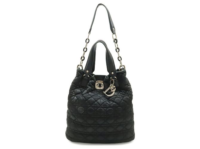 Sac cabas Christian Dior Cannage Noir