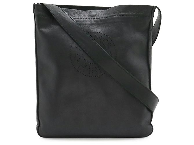 Hermès Borsa a Spalla/Pochette Hermes Clou de Selle Nero