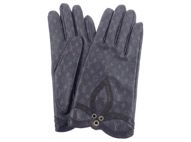 Warme Handschuhe Louis Vuitton Schwarz