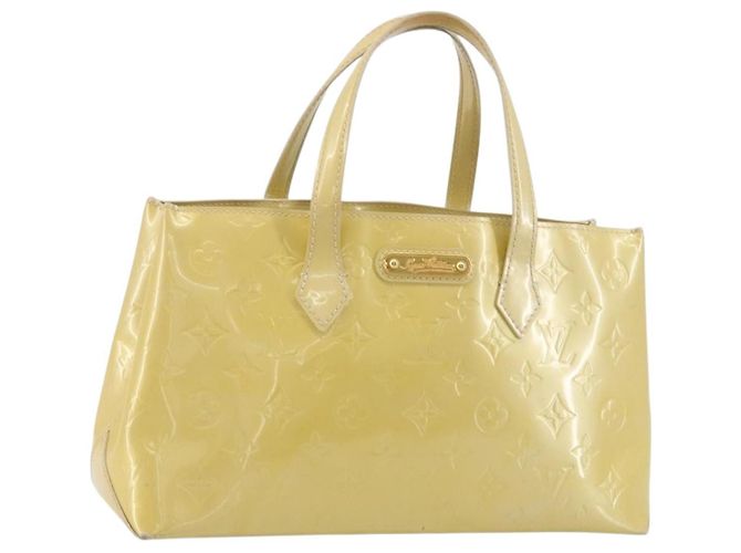 LOUIS VUITTON Monogram Vernis Reade PM Handtasche Perle M91336 LV Auth ki6635