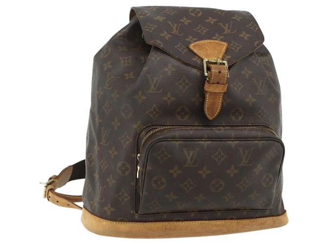 LOUIS VUITTON Monogram Montsouris GM Backpack M51135 LV Auth ep14541