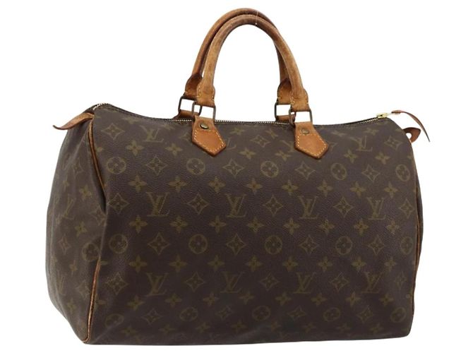 LOUIS VUITTON Sac à main Monogram Speedy 35 M41524 LV Auth 177252