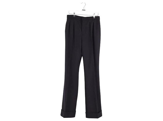 Saint Laurent Schwarze gerade Hose