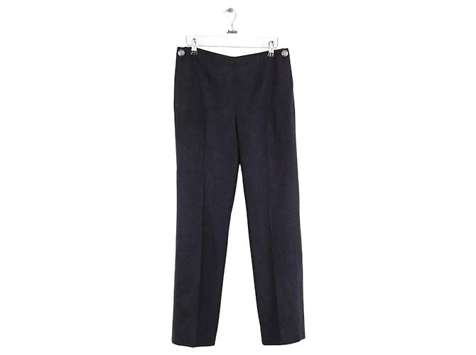 Chanel Schwarze gerade Hose