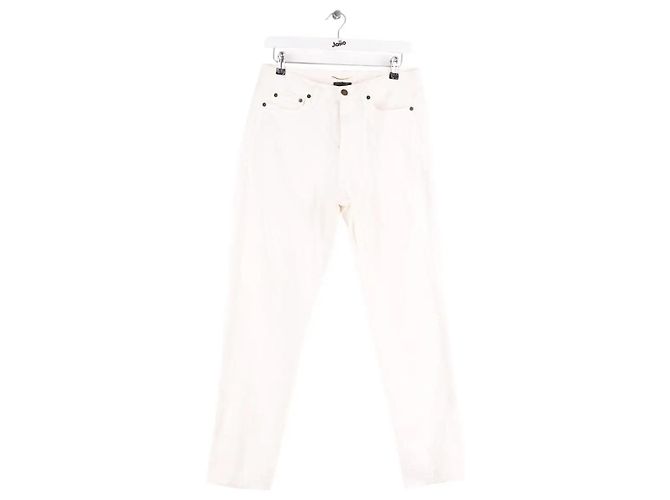 Saint Laurent Vaqueros rectos blancos 