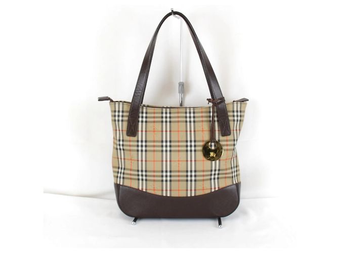Sac cabas Nova Check Shadow Horse de Burberry Beige