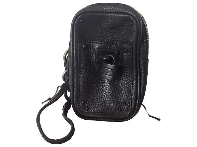 Paddington Chloé Mini borsa a tracolla in pelle nera Chloe Nero