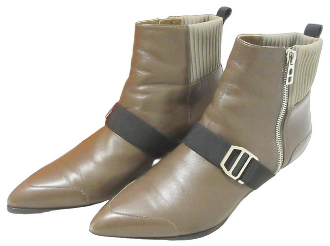 Hermès Botas curtas de couro SHOCKY Hermes Marrom