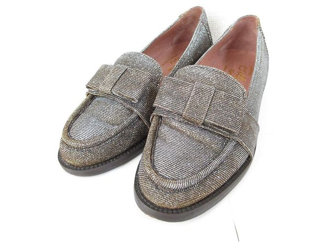 Autre Marque Mocasines de cuero Diego Bellini con cinta Dorado