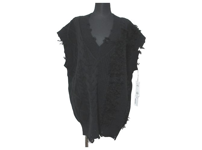 Autre Marque Crash-Strickpullover GRACE CONTINENTAL Schwarz
