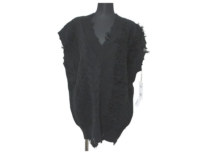Autre Marque Crash-Strickpullover GRACE CONTINENTAL Schwarz