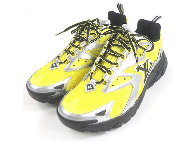Sneakers Louis Vuitton LV Tatic Line Argento Giallo