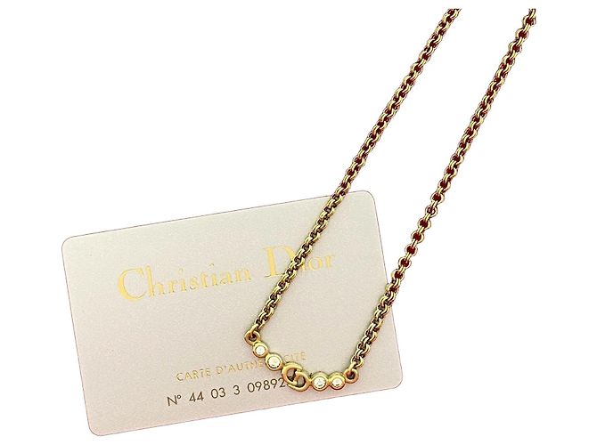 Collier Christian Dior Doré