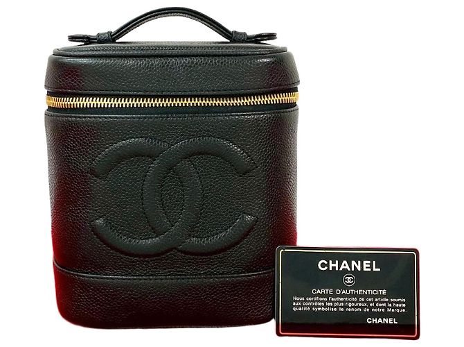 Bolsa Chanel em couro Caviar Preto