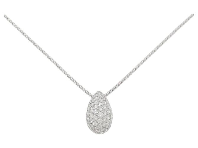 Autre Marque Collar de Diamante Au750 Plata