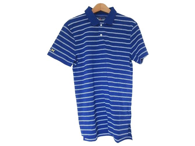 Polo de algodón a rayas RLX Ralph Lauren Azul