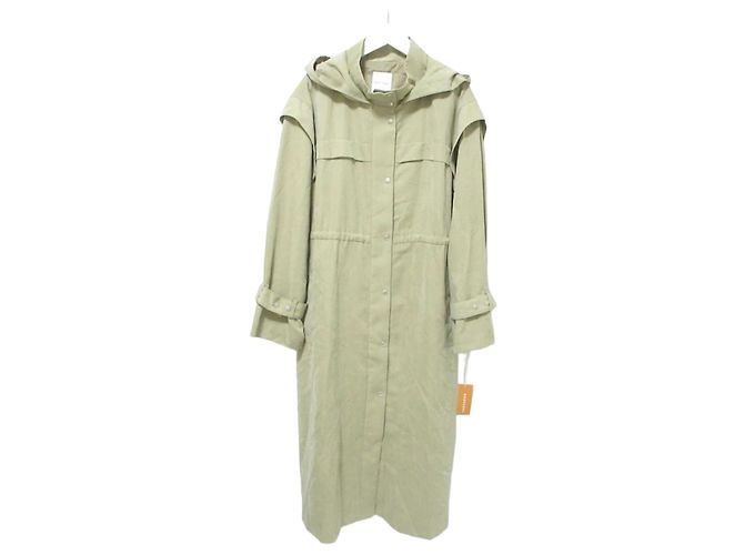 Autre Marque Abrigo REDYAZEL Back Pleats Mods Coat Beige