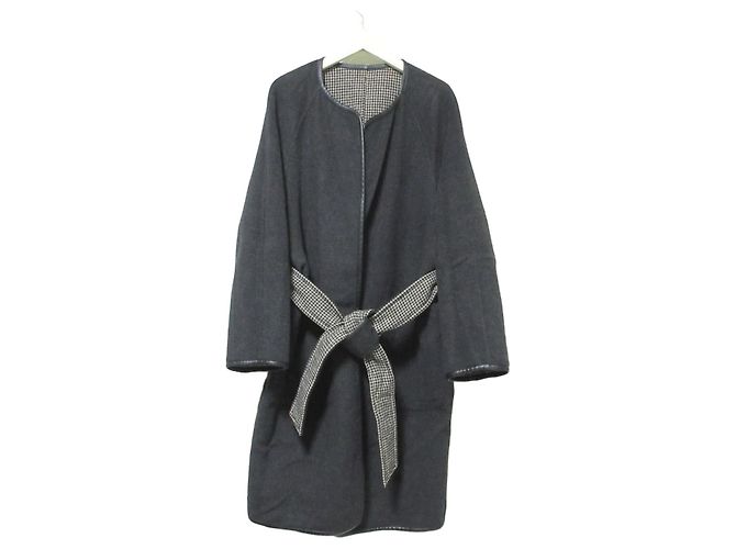 Autre Marque Abrigo reversible BEAUTY&YOUTH Castaño Gris antracita