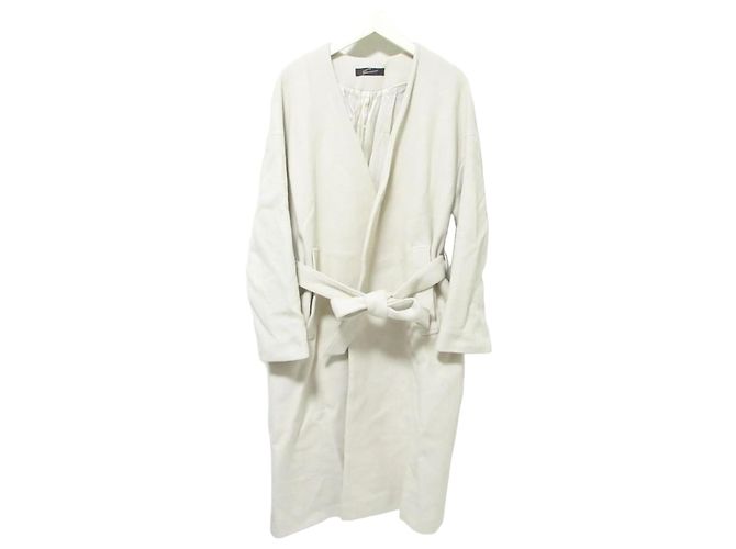 Autre Marque Splendido cappotto Lure senza collo con cintura lunga Beige
