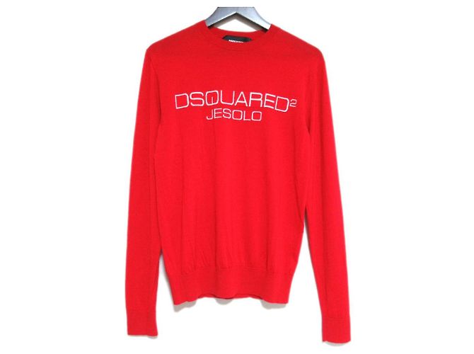 Autre Marque Maglione in maglia a maniche lunghe Dsquared2 DSQUARED2 Rosso