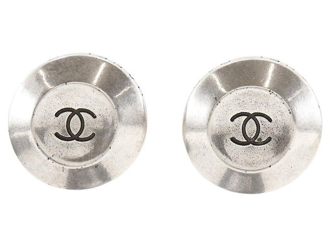 Orecchini Chanel Coco Mark Argento 