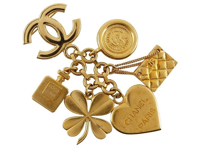 Spilla Icon Charm Chanel D'oro