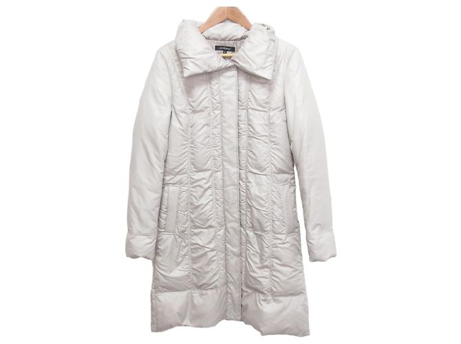 Autre Marque Abrigo largo Lautreamont acolchado con plumón Blanco Blanco roto
