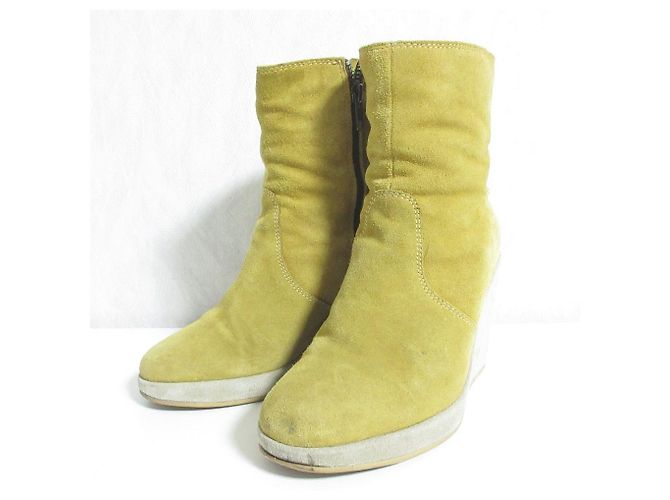 Apc A.P.C. Short Boots Suede Beige