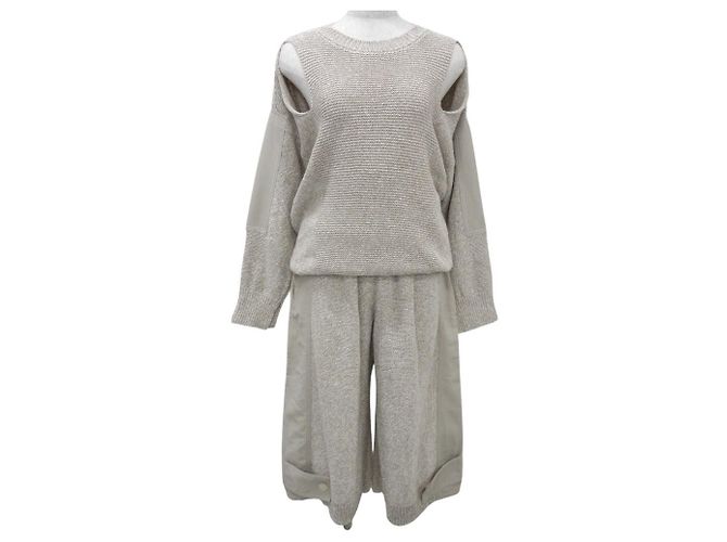 Stella Mc Cartney Stella McCartney Cutwork Strick-Set 2way Beige