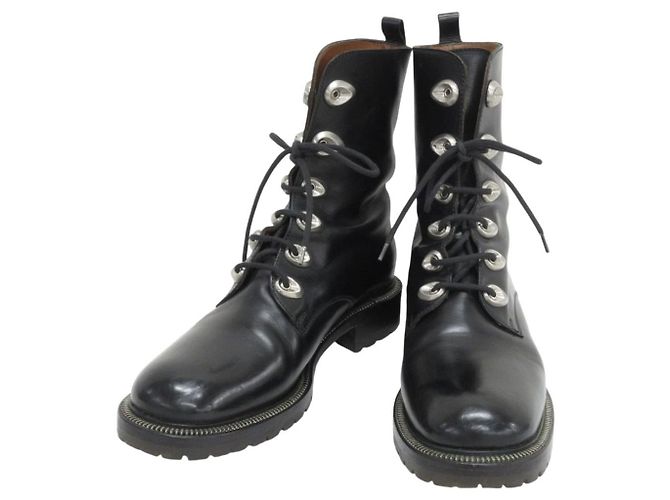 Autre Marque Sartore Schnürstiefel mit 6 Löchern Schwarz