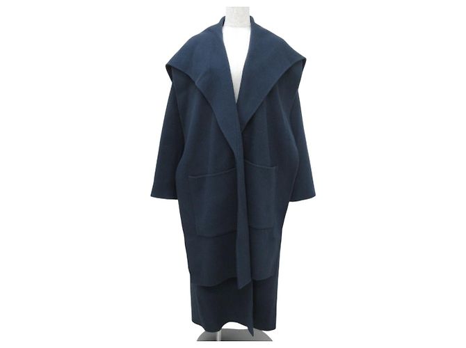 Autre Marque Cappotto 2way con cappuccio e stola ETRE TOKYO Blu Blu navy