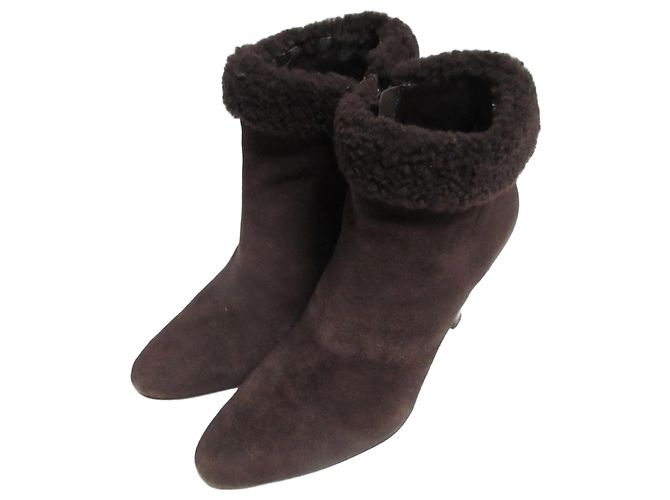 Autre Marque Brooks Brothers Shearling Short Boots Brown