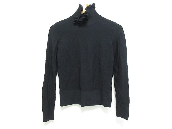 Timeless Chanel Coco Mark Strickpullover Schwarz