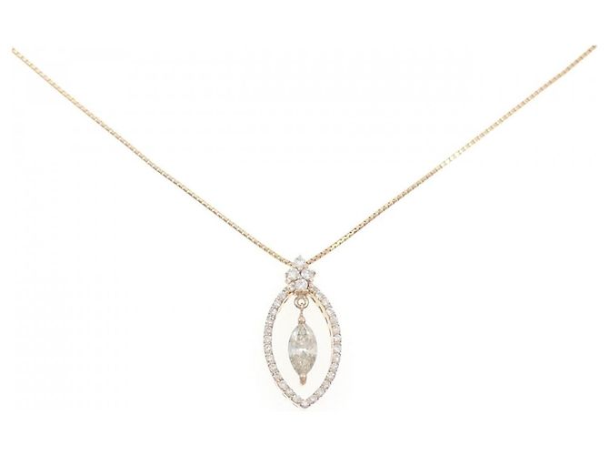 Autre Marque Collana con diamanti Au750 D'oro