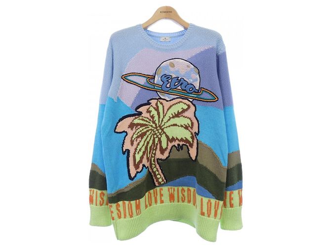 Autre Marque Maglieria ETRO Blu Verde Porpora