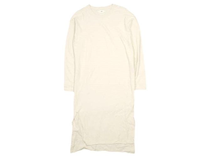 Autre Marque vestido de jersey de seda cruda unfil Crudo
