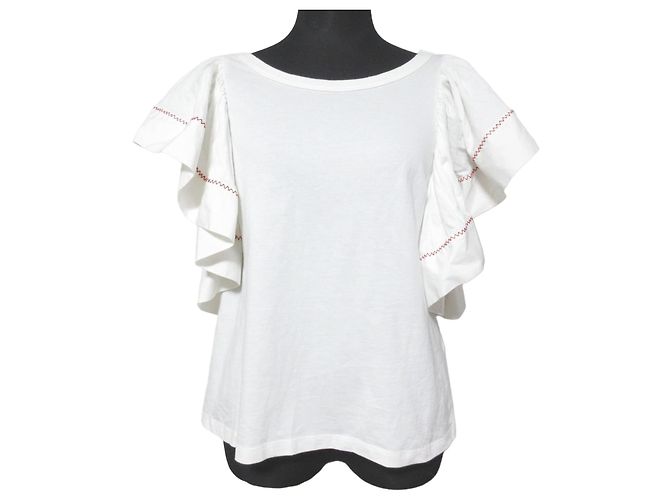 Chloé Top com mangas borboleta See By Chloe Branco