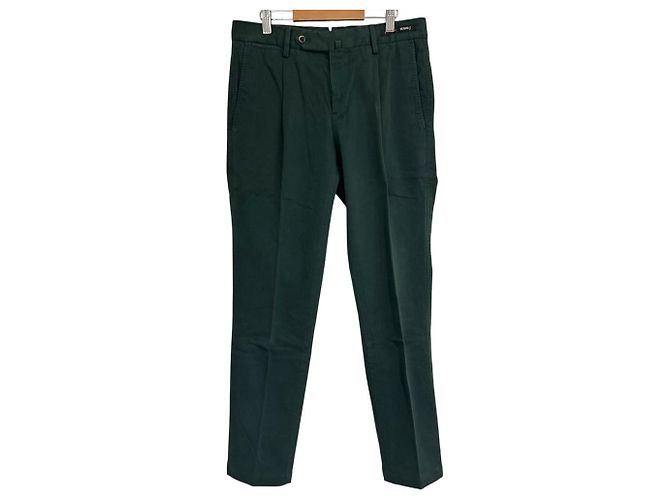 Autre Marque Pantalones chino de algodón elástico PT01 Verde