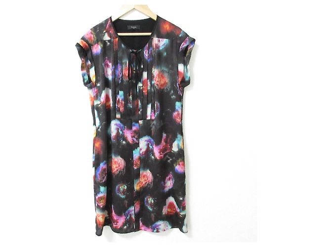 Vestido Paul Smith BLACK con estampado de flores Negro Multicolor