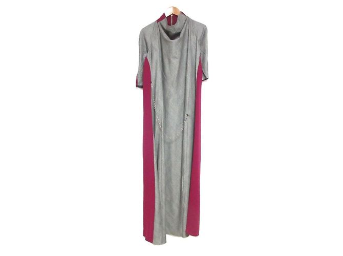 Autre Marque Support Surface Kleid Braun Lila