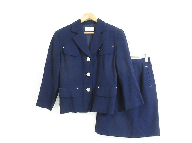 Autre Marque YUKI TORII DEUX Wool Setup Blue Navy blue