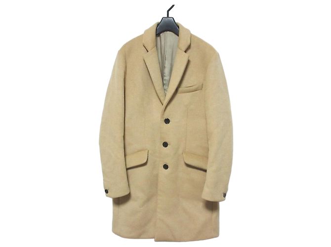 Autre Marque STUDIOUS Chester Coat Wool Blend Coat Beige
