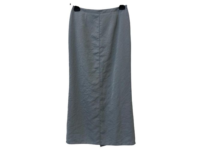 Autre Marque Plage Rock aus transparentem Satin Blau