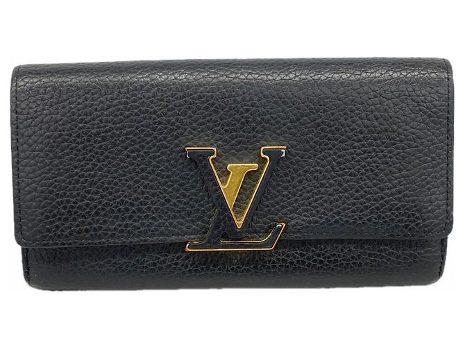 Portafoglio Long Capucines Louis Vuitton Nero