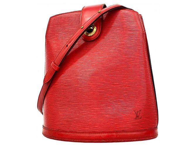 Borsa a Spalla Louis Vuitton Epi Cluny Rosso