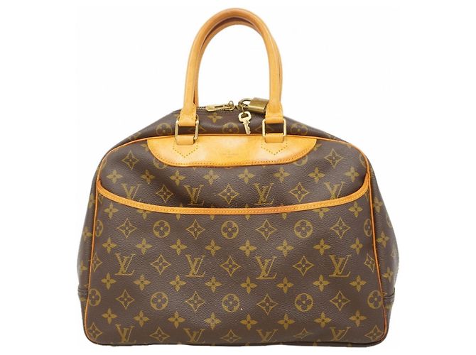Borsa Louis Vuitton Monogram Deauville Marrone