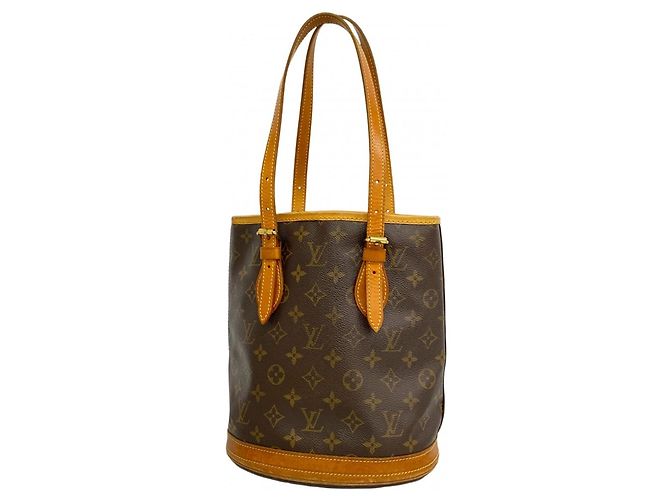 Sac cabas Louis Vuitton Monogram Bucket PM Marron