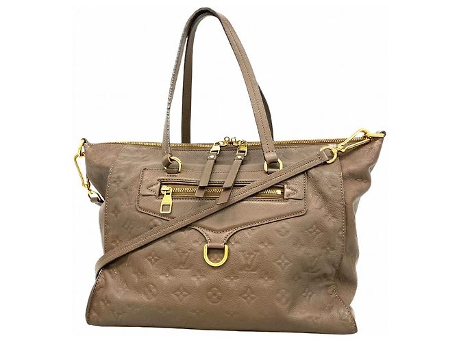 Borsa Louis Vuitton Monogram Empreinte Lumineuse PM Marrone