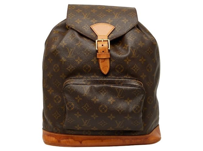 Mochila Louis Vuitton Monogram Montsouris GM Castaño